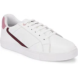 Women's Casual Shoes | Colorblock Sneakers with Ultra Soft Cushion Lace-Up Shoes All-Day Comfort | Trendy & Lightweight Design | Low Top Flat Sole (7609)