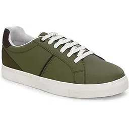 Women's Casual Shoes | Colorblock Sneakers with Ultra Soft Cushion Lace-Up Shoes All-Day Comfort | Trendy & Lightweight Design | Low Top Flat Sole (7611)