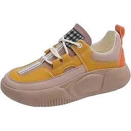 Womens Casual Shoes Slip On Sports Shoes Comfortable Outdoor Walking Shoes 38 YellowClothing Shoes & Accessories | Womens Shoes | Flats & Oxfords