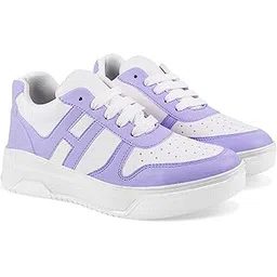 Women's Casual Sneaker Shoes Lightweight Soft & Comfortable with Extra Cushion Lace-Up Shoes for Women's & Girl's
