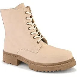 Women's Chelsea Boots | Round Toe Block Heel Shoes for Women | Lightweight Soft Cushioned Footbed with TPR Sole | Comfortable Slip On Boots for Daily & Casual Wear -3(Light Grey) W 1705 L