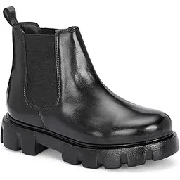 Women's Chelsea Boots|Soft Cushioned TPR Soles |Slip-Resistance|Dynamic Feet Support|Arch Support Boots For Women | Height Increasing Boots for Women