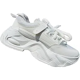 Women’s Chunky Sneakers | Breathable Mesh Casual Shoes with Cushioned Sole | Stylish Walking & Fashion Shoes