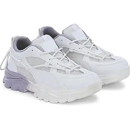 Women’s Chunky Sneakers | Stylish Casual Lace-Up Sports Shoes for Walking, Running