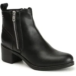 Women's Classic Boots with Ziper,Block Heel,Ankle Boots,Casual Boots