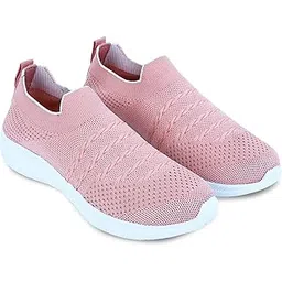 Womens Classy Slip-On Lightweight Sports Shoes | Breathable Mesh | Sneakers with Cushioned Insole for Casual, Walking |Athletic Comfort
