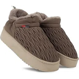Women's Comfortable Indoor/Outdoor Winter Fur Snow Boot |Womens Slip on Thick Sole Shoes