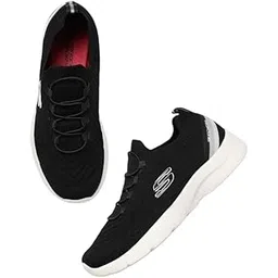 Womens Dynamight 2 Black White Casual Lace Up Shoe