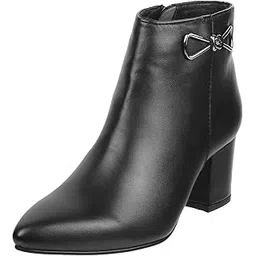 Women's Faux Leather Fashionable Trendy Ankle Boots