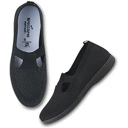 Womens Knit-27 Women's Lightweight Walking Shoes Super Casual Running for Everyday Wear Shoe for Women by Welcome Walking Shoe