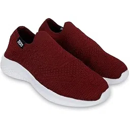 Women's Knitted Upper Memory Foam Shoes for Walking, Gym Training, Casual, Sports - Women's Lightweight Athleisure Knitted Active Wear Slip-On Casual Shoes