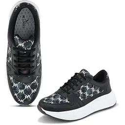 Women's Lace-Up Sneakers | Attractive and Stylish Footwear | Lightweight Comfortable Sneaker Shoes for Girls & Women