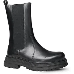 Women's Leather Chelsea Boots | Stylish Lace-Up Design with Cushioned Insole | Comfortable & Trendy for Casual Wear