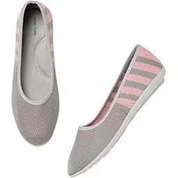 Women's Lightweight Athleisure Knitted Active Wear Slip-On Ballerina Casual Shoes for Daily Walking