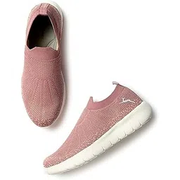 Women's Lightweight Athleisure Knitted Active Wear Slip-On Sneaker Shoes for Sports, Athletics, and Walking