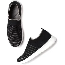 Women’s Lightweight Athleisure Slip-on Sneakers; Casual, Athletics Sports Shoes for Walking