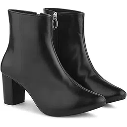 Women's Low Heel Chelsea Ankle Boots Fashion with Side Zipper Elastic Fall Booties Shoes