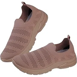Women's Mesh Fabric Slip on Running Shoes