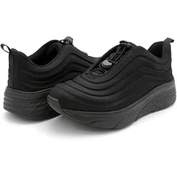 Womens Nonslip Running Shoes Water Resistant Upper Fashion Platform Sneaker