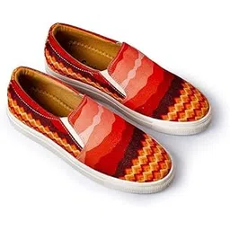 Women's Printed Canvas Loafers | Sneakers for Women | Stylish Casual Shoes | Comfortable & Lightweight Loafer Shoes for Girls & Womens