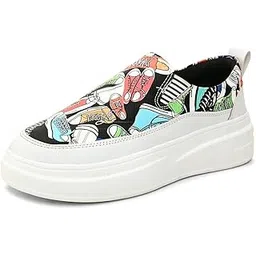 Women's Printed High-Top Sneakers