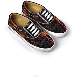 Women's Printed Low Ankle Canvas Sneakers | Lace Up Sneakers for Women | Stylish Casual Shoes | Comfortable & Lightweight Shoes for Girls & Womens