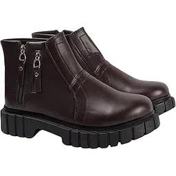 Women's Pu Boot Lightweight and Breathable | Fashion Footwear – Comfortable and Stylish Everyday Wear | Perfec for Casual, Work, Parties