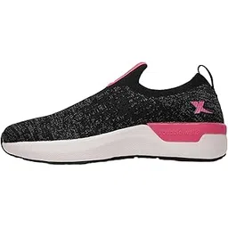 Women's Pull On Running Shoes Anti Slip Sports Soft Sole Walking Shoes Comfort Knitted Athletic Sneakers