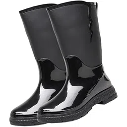 Women's Rain Boots Trendy Anti Slip Rainboots for Travel Outdoor Backpacking 38