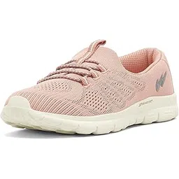 Women's Saffron Peach/Off.WHT Walking Shoes - 6UK India 1 Pair