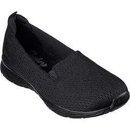 Womens Seager Black Casual Slip On Shoe, 4 UK (7 US)