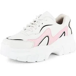 Women's Shoes for Walking Gym Training, Casual, Sports, Slip-On, Lightweight Lace up Athletics Slipon Running Sneaker for Ladies and Girls LBCNV-THAR-6056