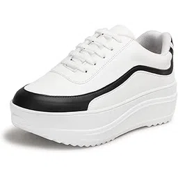 Women's Shoes for Walking Gym Training, Casual, Sports, Slip-On, Lightweight Lace up Athletics Slipon Running Sneaker for Ladies and Girls LBCNV4501