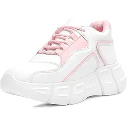 Women's Shoes for Walking Gym Training, Casual, Sports, Slip-On, Lightweight Lace up Athletics Slipon Running Sneaker for Ladies and Girls LBCNV6101