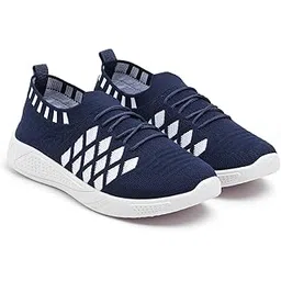 Women's Slip-on Knit Walking Shoes | Breathable PVC Sole Lightweight Sneakers | Comfortable Casual Shoes for Walking, Gym, Travel