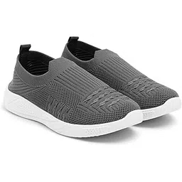 Women's Slip-on Knit Walking Shoes | Breathable PVC Sole | Lightweight Comfortable Casual Sneakers for Walking, Gym, Travel