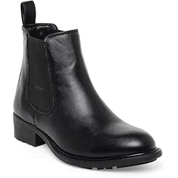 Women's Slipon Both Side Elastic Ankle Length Comfort Mid Top Chelsea Flat Boots