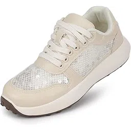 Women's Smart & Casual Shoes | Chunky Cool Sneakers for Women with Lace-Ups & Extra Cushioning
