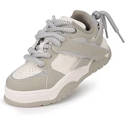 Women's Smart & Casual Shoes | Chunky Sneakers for Women with Lace-Up Closure & Extra Cushioning
