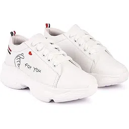 Women's Sneaker Walking Shoes for Girl's White Shoes Collections