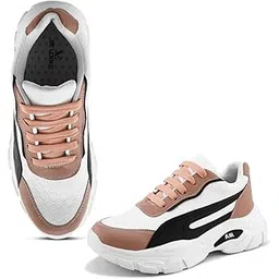 Women's Soft,Comfortable Lace up Sneakers, Durable & Trendy Shoes | Walking & All Day Casual Wear