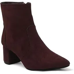 Women's Sophisticated Pointed-Toe Block Heel Ankle Boot