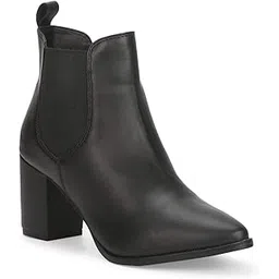 Women's ST-1064 Black PU Boots