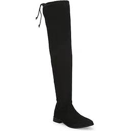 Women's ST-1073 Black Suede Boots