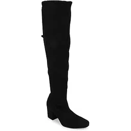 Women's ST-1186 Black Suede Boots