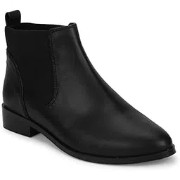 Women's ST-1203 Black PU Boots