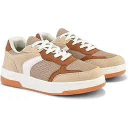 Womens Stridebelle Sneakers Trendy Design with Lace-Up Closure | Lightweight & Comfortable Casual Shoes for Parties, Gym and Sports for Women & Girls