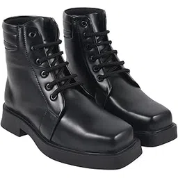 Women’s Stylish Block Heel Ankle Boots Lace-up | Trendy Finish Zip Closure Boots for Party & Casual Footwear