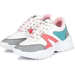 Women's Syenthetic Multicolor Stylish Sport Running Walking Shoes Women and Girls