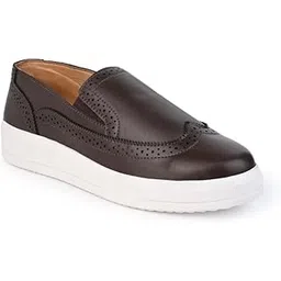 Women's Synthetic Black Slip-On Stylish & Comfortable Sneakers 804